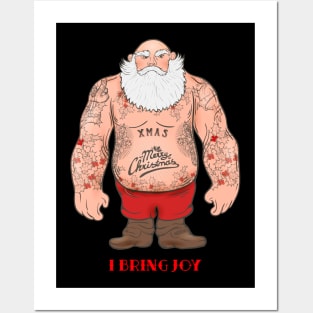 Tattooed Santa Posters and Art